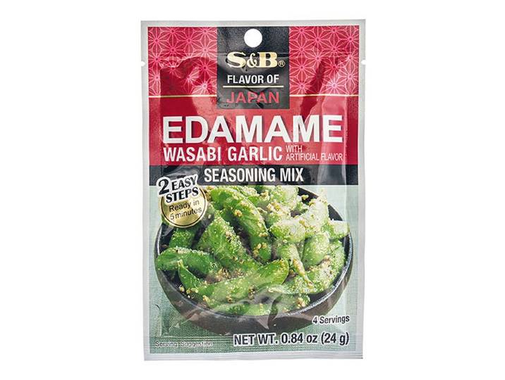 S&B Mélange d'assaisonnement Edamame Wasabi Ail 24 g