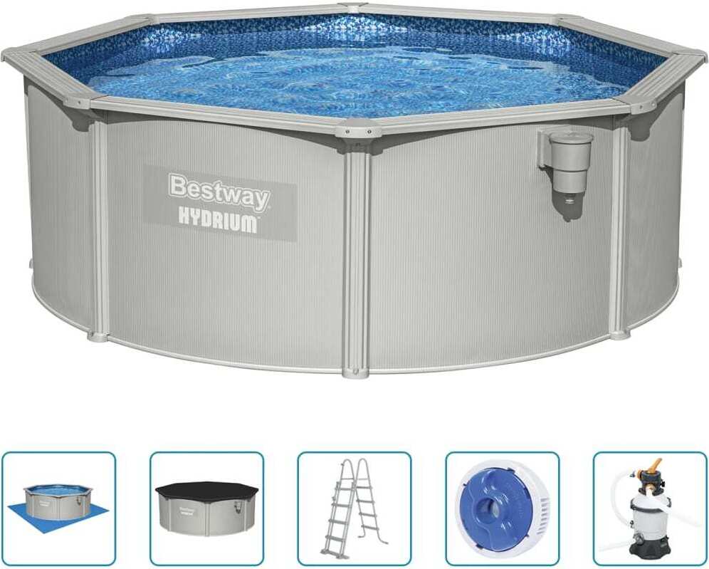 Bestway Hydrium Oberirdisches Frame-Pool Rund 360x120 cm