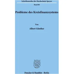 Probleme des Kreisfinanzsystems., Fachbücher von Albert Günther