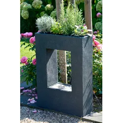 Dobar 96110e Design-Gartenbrunnen mit Pflanzoption
