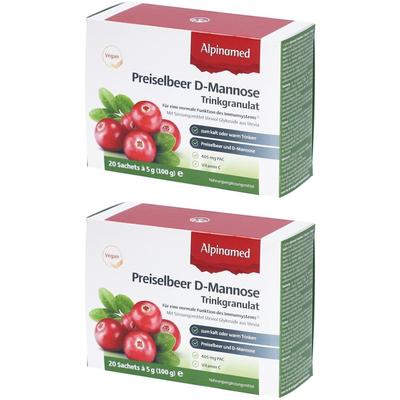 Alpinamed Preiselbeer Trinkgranulat 2x 2x20 St Beutel