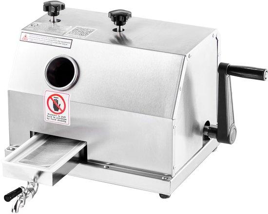 Handmatige Suikerrietsapmachine, 110 LBS/U, 3 Roestvrijstalen Rollen, 2,4 Zoll breite Einlass, für Zuhause und Beruf