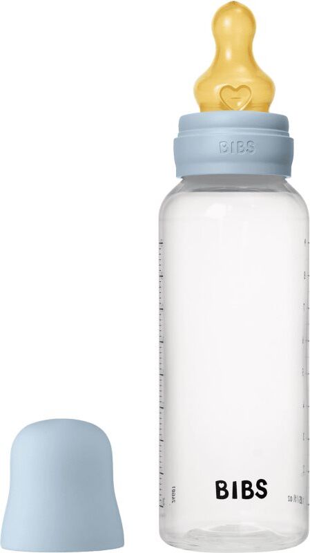BIBS Anti-Colic Baby Bottle Latex biberon anti-coliques avec tétine en caoutchouc Baby Blue 1 pcs