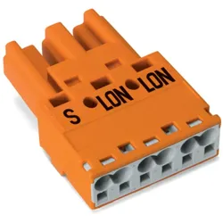 Wago 770-1353 Stecker,3-polig,Kod. R,orange 7701353  - 100 Stück