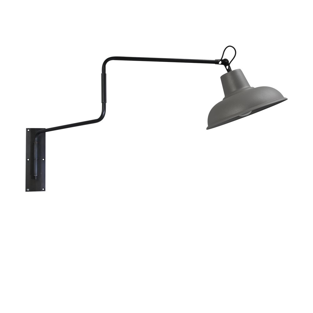 Masterlight Industria 36 wandleeslamp in betongrijs metaal