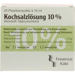 KOCHSALZLÖSUNG 10% Infusionslösungskonzentrat 20X10 ml