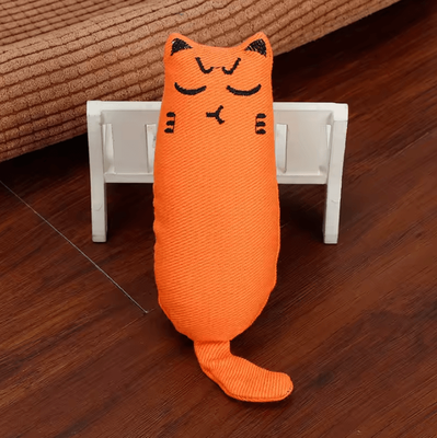 Inspire Curations CrinklePaws Catnip Rustle Toy For Play & Teething salmon Pink