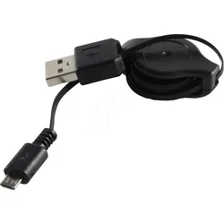 SHVP BS1418001 - USB-A Stecker auf USB-MicroB Stecker, ausziehbar 1m