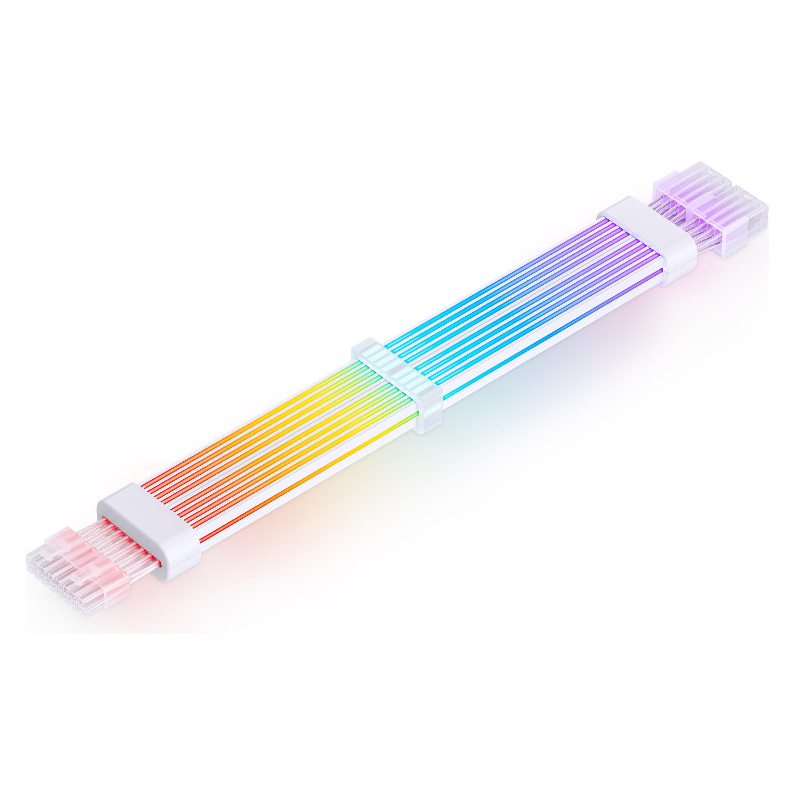 Jonsbo PC Light Cable, GPU - 2x 8-Pin (RGB, Weiss) (DY-2(GPU-2*8pin))