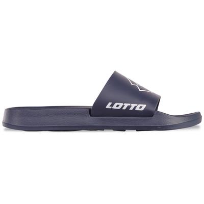 Badesandale LOTTO, Herren, Gr. 40, blau (navy, weiß), Synthetik, clean, Schuhe, - mit bequemem Fußbett