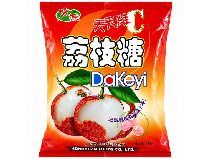HONGYUAN Bonbons au litchi - 350 g