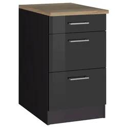Schubkastenunterschrank Mailand Graphitfarben