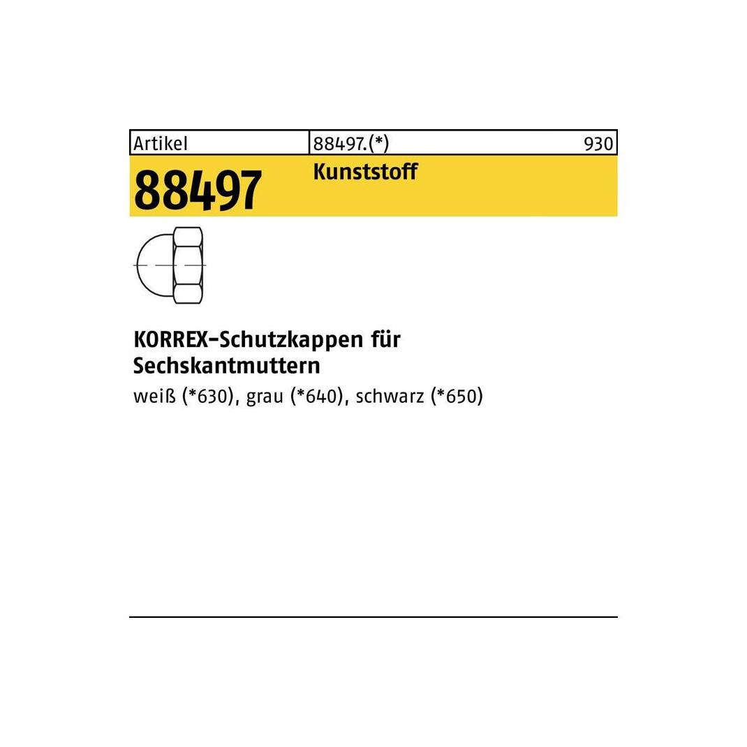 Dubo Schutzkappe R 88497 f.Sechskantmuttern (19 Millimeter) (884976506120000)