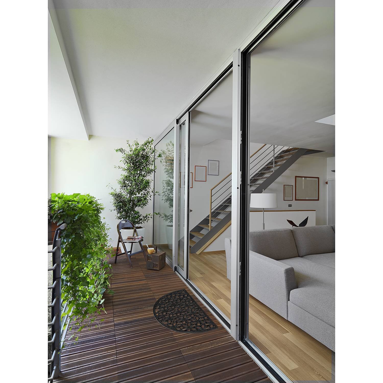 home24 Deurmat Nabucco Zwart 60 x 90 cm