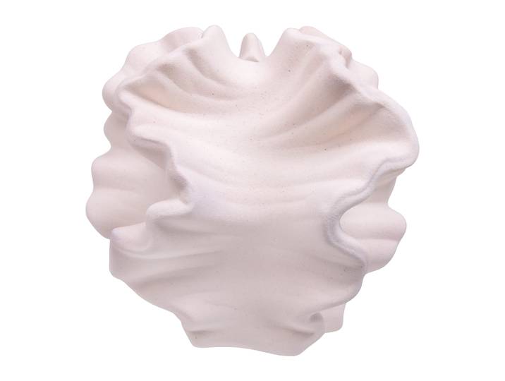 QUVIO Witte vaas - Decoratief object - Keramiek - Coral - Wit