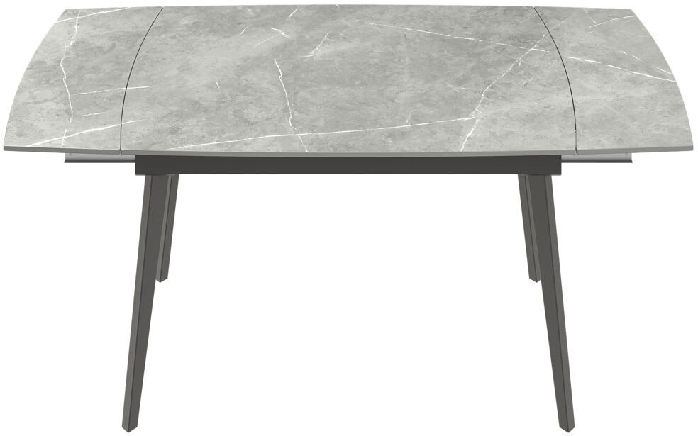 Ivy Bronx Coey Rectangular Dining Table with Steel Base Grey