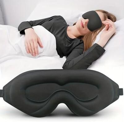 Uplift Picks Deep Contour Adjustable Sleep Mask black