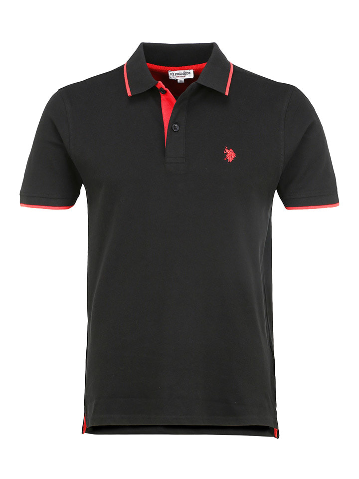 U.S. Polo Assn. Poloshirt in Schwarz - S