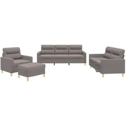 vidaXL, Sofa + Bettsofa, Inbela (Mit Kissen & Fusshocker) (Polstergruppe)