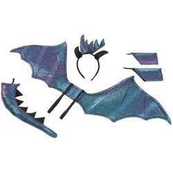Kinder-Set "Drache", lila/türkis