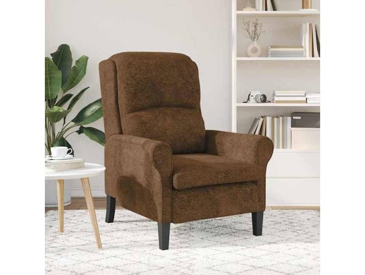 Stable&Durable - Marron - Siège 1 personne - fauteuil Marron Simili cuir - Fauteuil scandinave de relaxation HS923323352