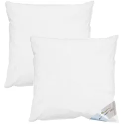 BettwarenShop Doppelpack Federkissen Comfort 100% Federn 80x80 cm