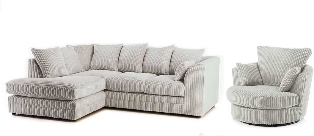 Zipcode Design Moana 2 Piece Corduroy Standard Living Room Set Cream 2
