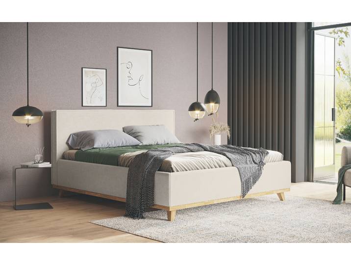 Polsterbett COTTA MILLI I wahlweise mit Bettkasten , beige, B:171cm H:112cm L:222cm, Betten, Polsterbett, erhältlich in den Grössen 160x200cm & 180x200cm