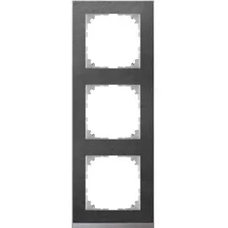 Merten Decor-Rahmen 3-fach Schiefer/aluminium MEG4030-3669