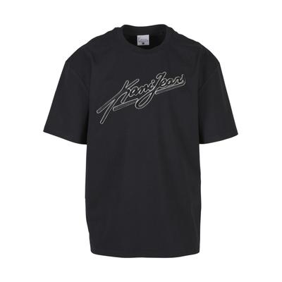T-Shirt KARL KANI "Karl Kani Kani Jeans Oversized T-Shirt", Herren, Gr. M, schwarz, 100% Baumwolle, bedruckt, oversize, Rundhals, Shirts T-Shirt