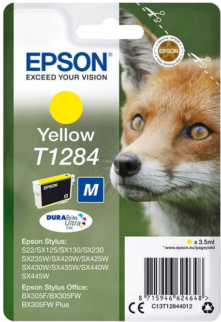 TINTEIRO EPSON T1284 AMARELO