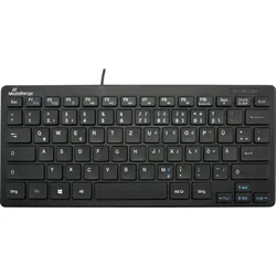 MR OS112 - Tastatur, USB, schwarz, flach, kompakt