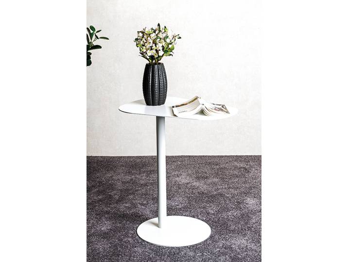 Table d’appoint Connor 53 x 60 x 38cm Blanc/Blanc