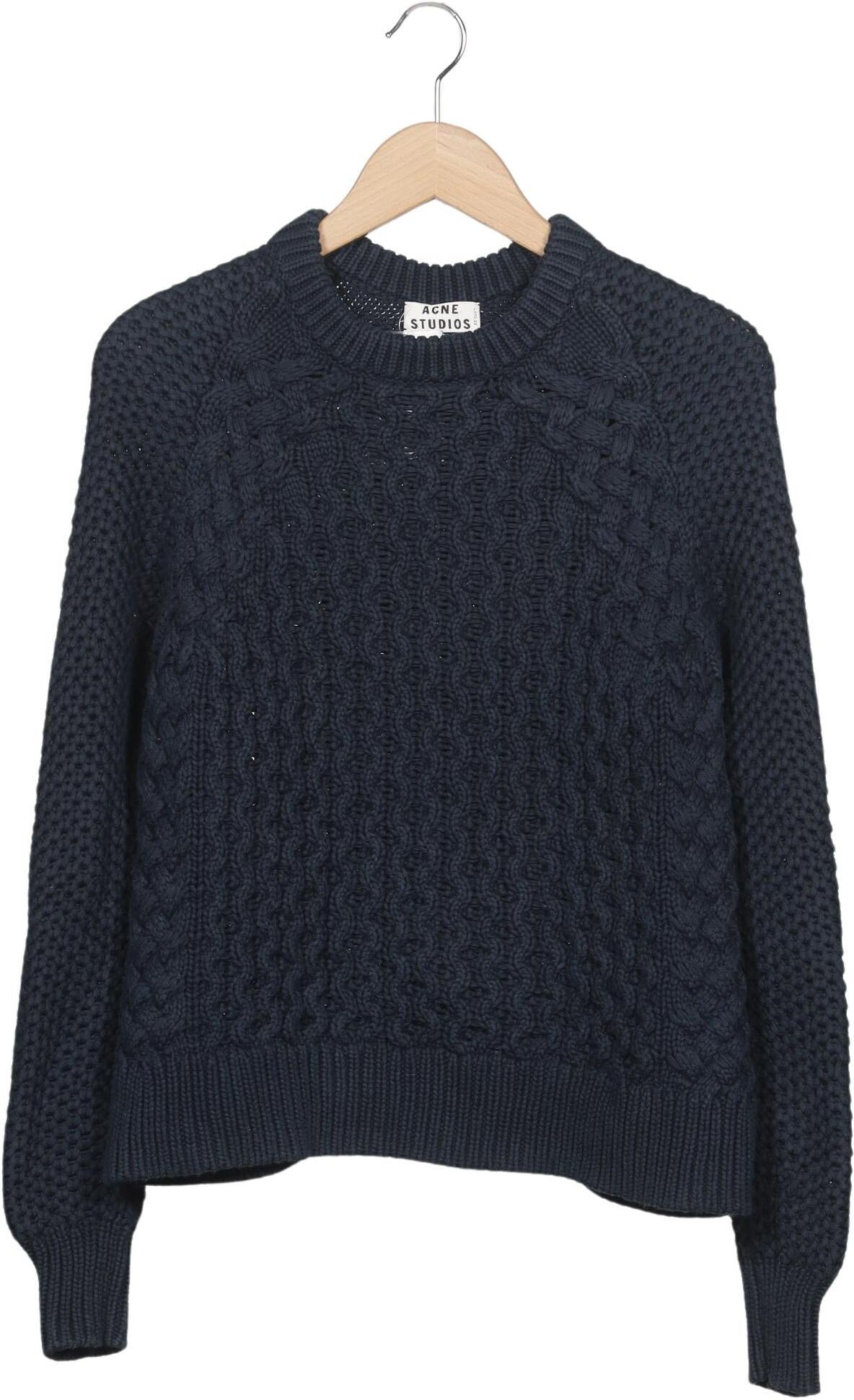 Acne Studios Damen Pullover, Marineblau, Gr. S, Baumwolle - Second Hand