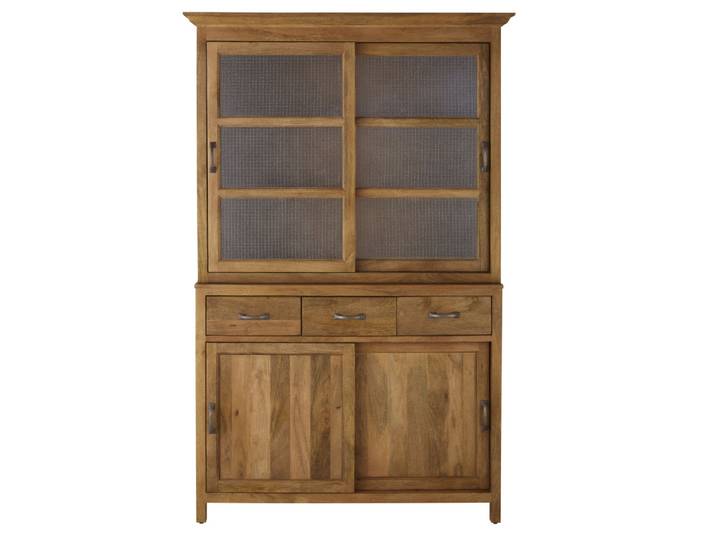Sideboard aus massivem Mangoholz, 88 cm lang