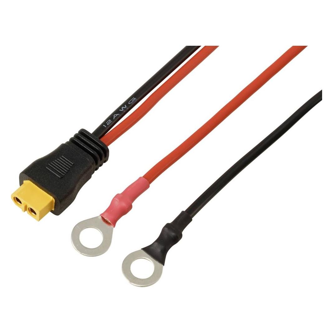 Tru Components Ringkabelschuh zum XT60-Anschlusskabel 0,25 m TC-13619316 Schwarz, Rot TRU COMP (TC-13619316)