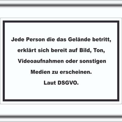 HB-Druck DSGVO Hinweis Aufkleber Datenschutz A2 (420x594mm)