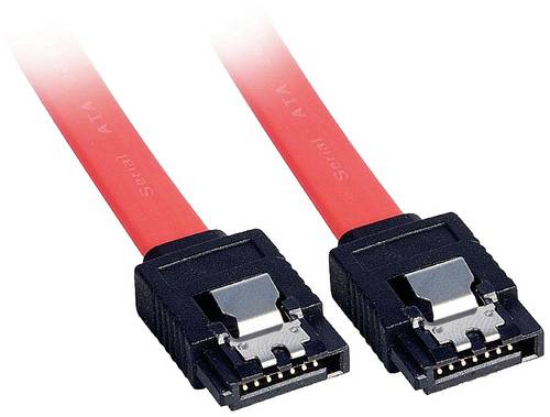 LINDY Festplatten Anschlusskabel [1x SATA-Buchse 7pol. - 1x SATA-Buchse 7pol.] 0.20m Rot