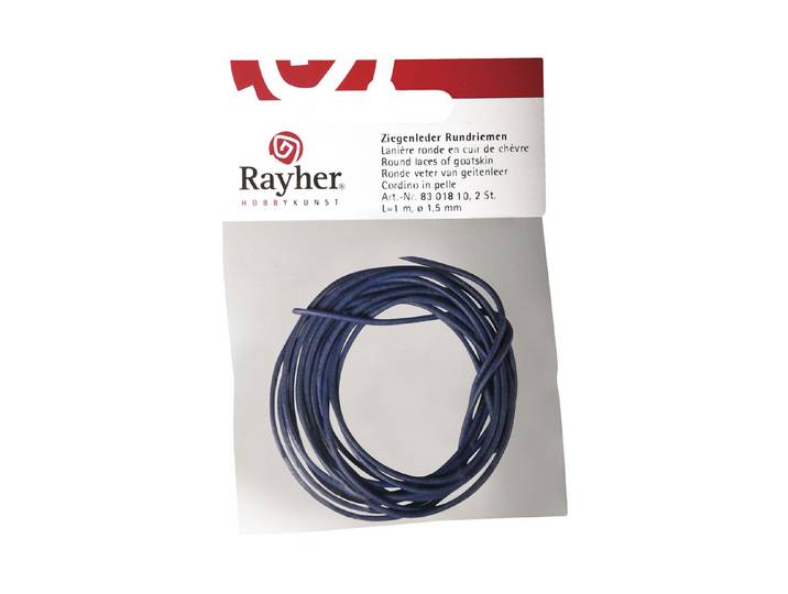 Rayher Rundriemen Ziegenleder 100 cm 2 Stück