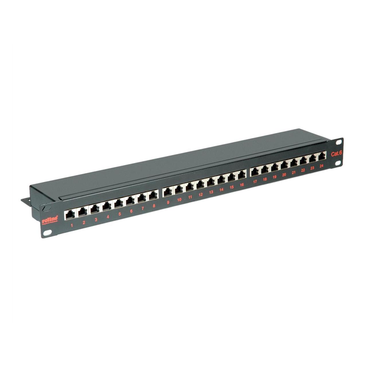 Roline 19"-Patchpanel, 24 Ports (STP, CAT6, 0.11 m) (26.11.0361)