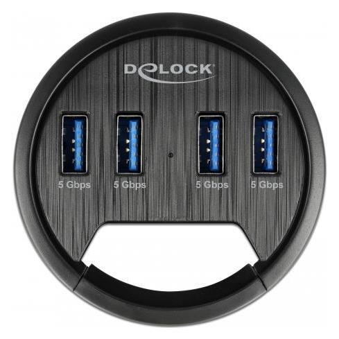 Delock Hub 4 x USB 3,2 Gen 1 (USB-C, 4 Ports) (64153)