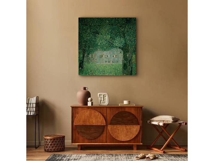 Toile Ferme autrichienne Feutre Vert/Vert 40 x 40cm