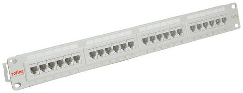 Roline 26.11.0347 24 Port Netzwerk-Patchpanel 483mm (19") CAT 5e 1 HE