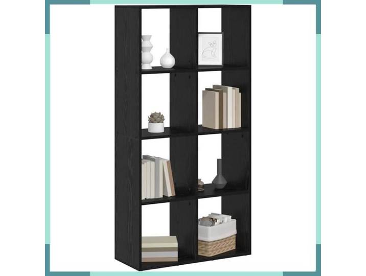 Bibliothèque - 879666 - Chêne noir - 8 étagères - Bois d'ingénierie