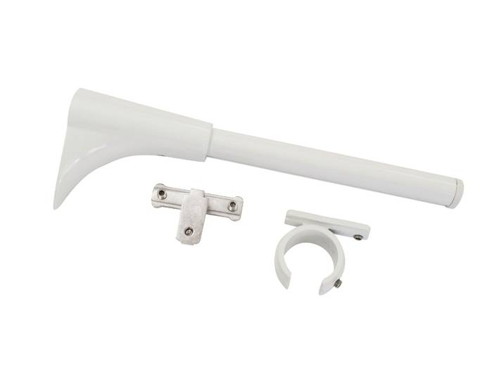 Träger GARDINIA Universal Wandträger für Gardinenstangen Gr. 1, weiß, Blacklist, Gardinenstangenhalterungen, Träger, Serie Einzelprogramm Chicago Ø 20 mm