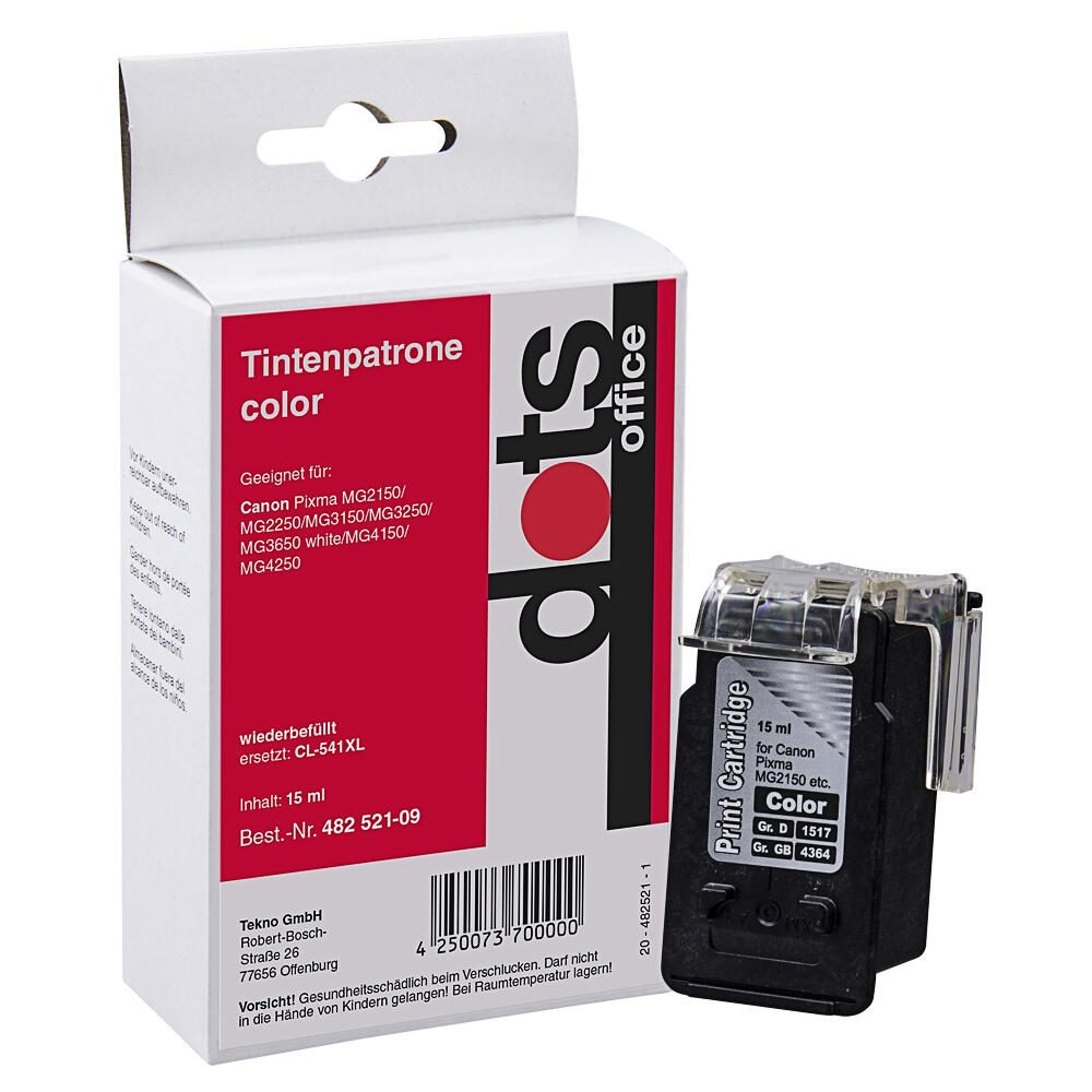 dots Druckerpatrone kompatibel zu Canon Cl-541XL color 1517,4030-DOTS