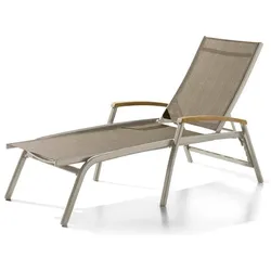 Sieger, Liegestuhl, Cadiz Stapelrollliege Aluminium/Textilene (191 cm)