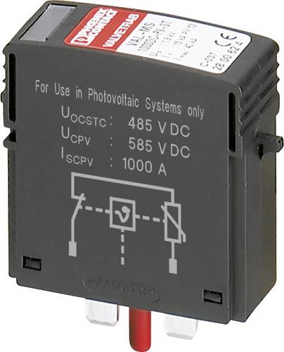 Phoenix Contact 2800624 VAL-MS 1000DC-PV-ST Verteilerschrank-Überspannungsschutz Überspannungsschutz für: Photovoltaik-Anlage 10