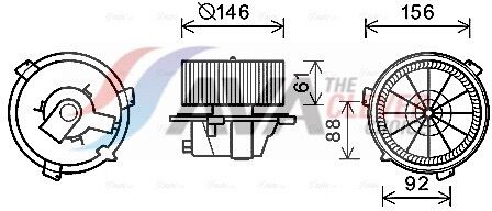 Ava Clever Choice Innenraumgebläse Ft8418 Für Lancia