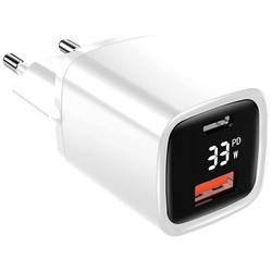 Eaxus Dual Port USB Ladegerät 33 W 1x USB-A, 1x USB-C® Weiß Innenbereich 47818